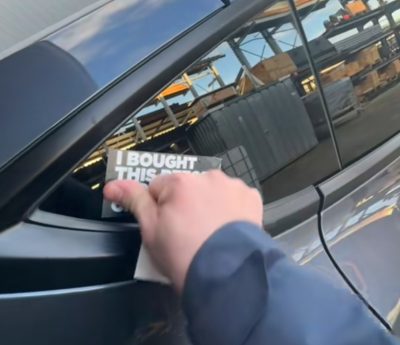 pegatina elon musk tesla