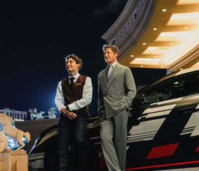 Brad Pitt y George Russell Mercedes