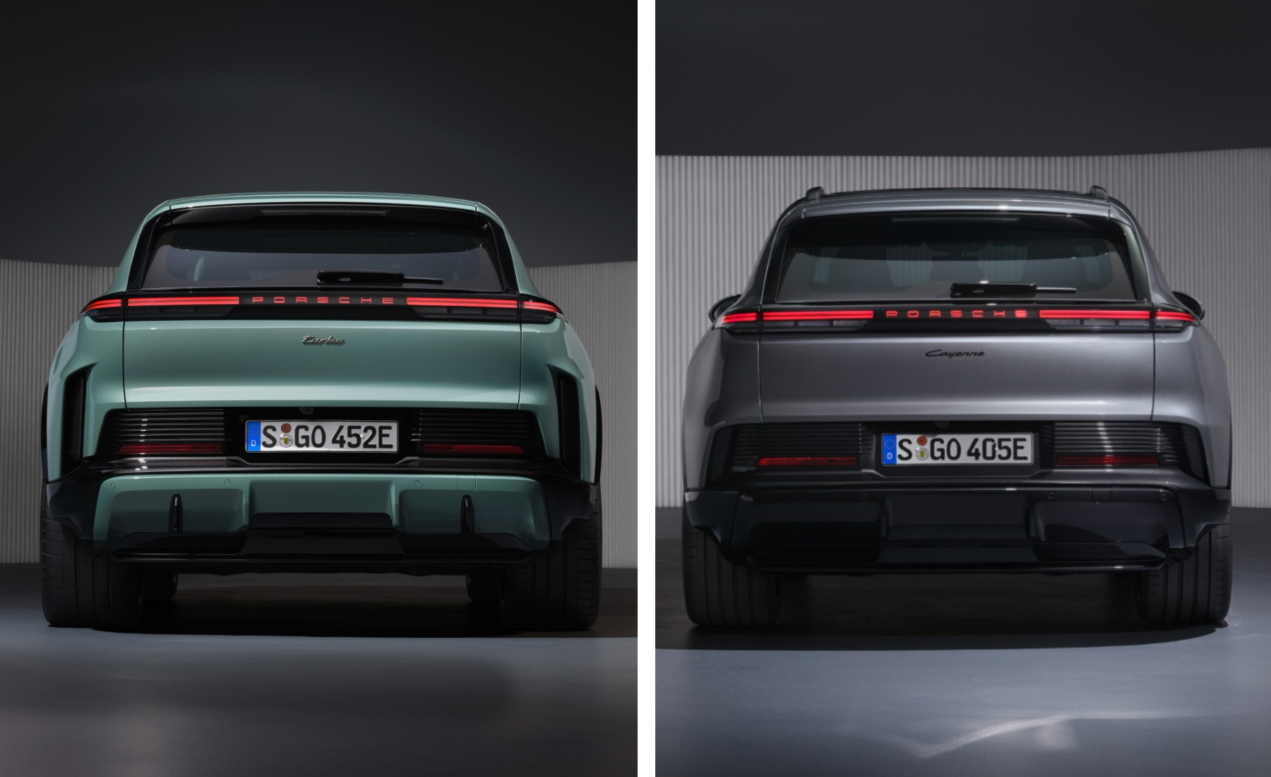 Porsche Cayenne Electric Turbo y Electric trasera