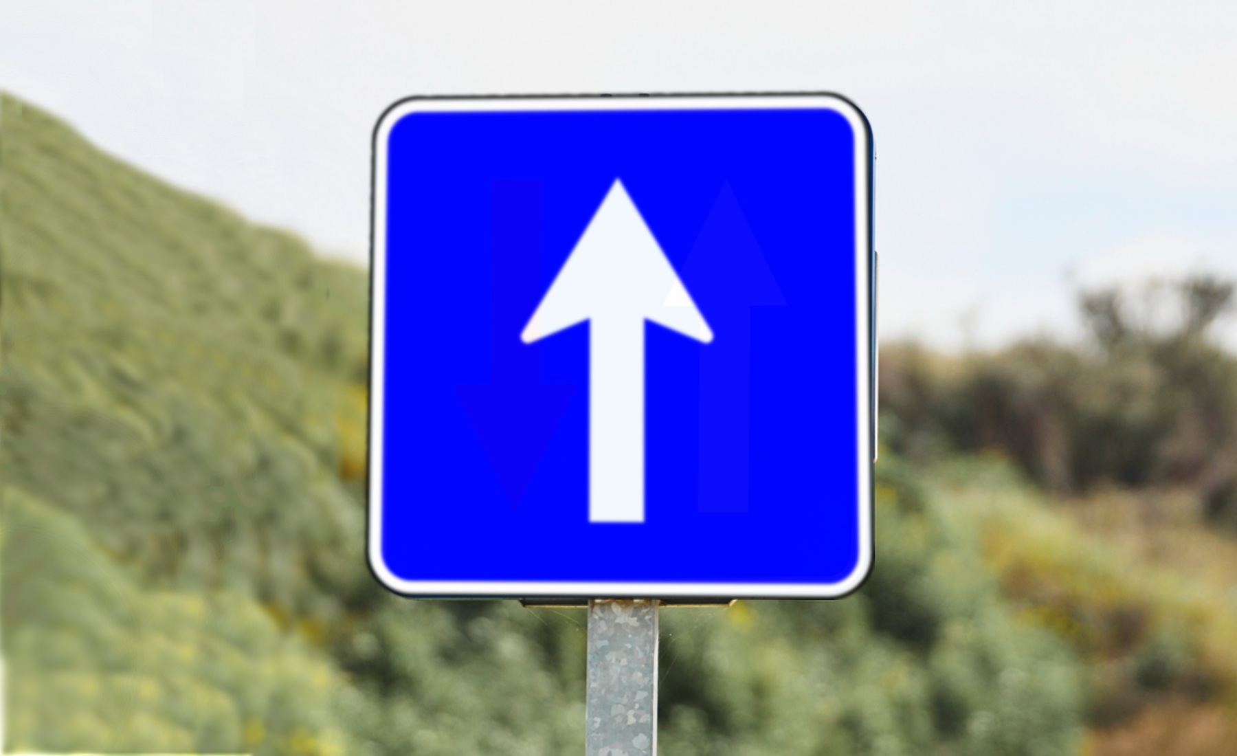 Señal flecha cuadrada