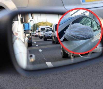 espejo retrovisor coche bolsa