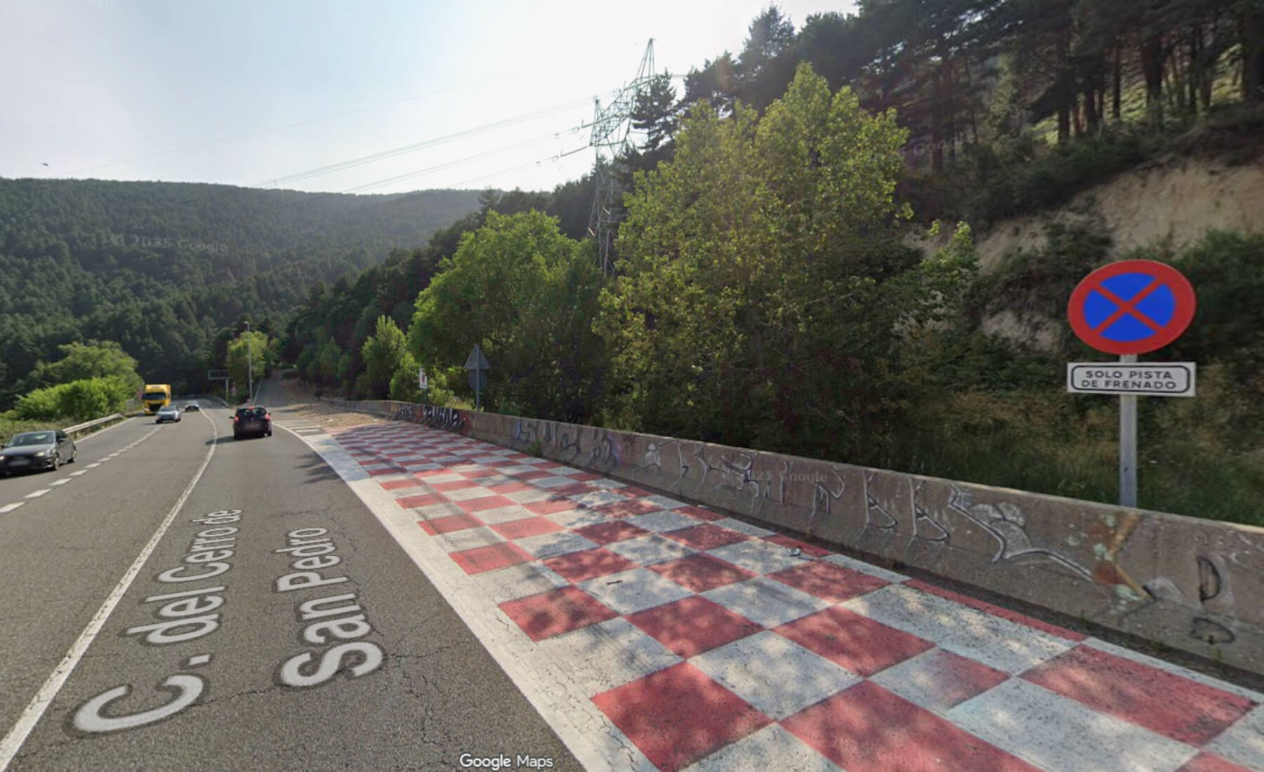 zona de frenado de emergencia