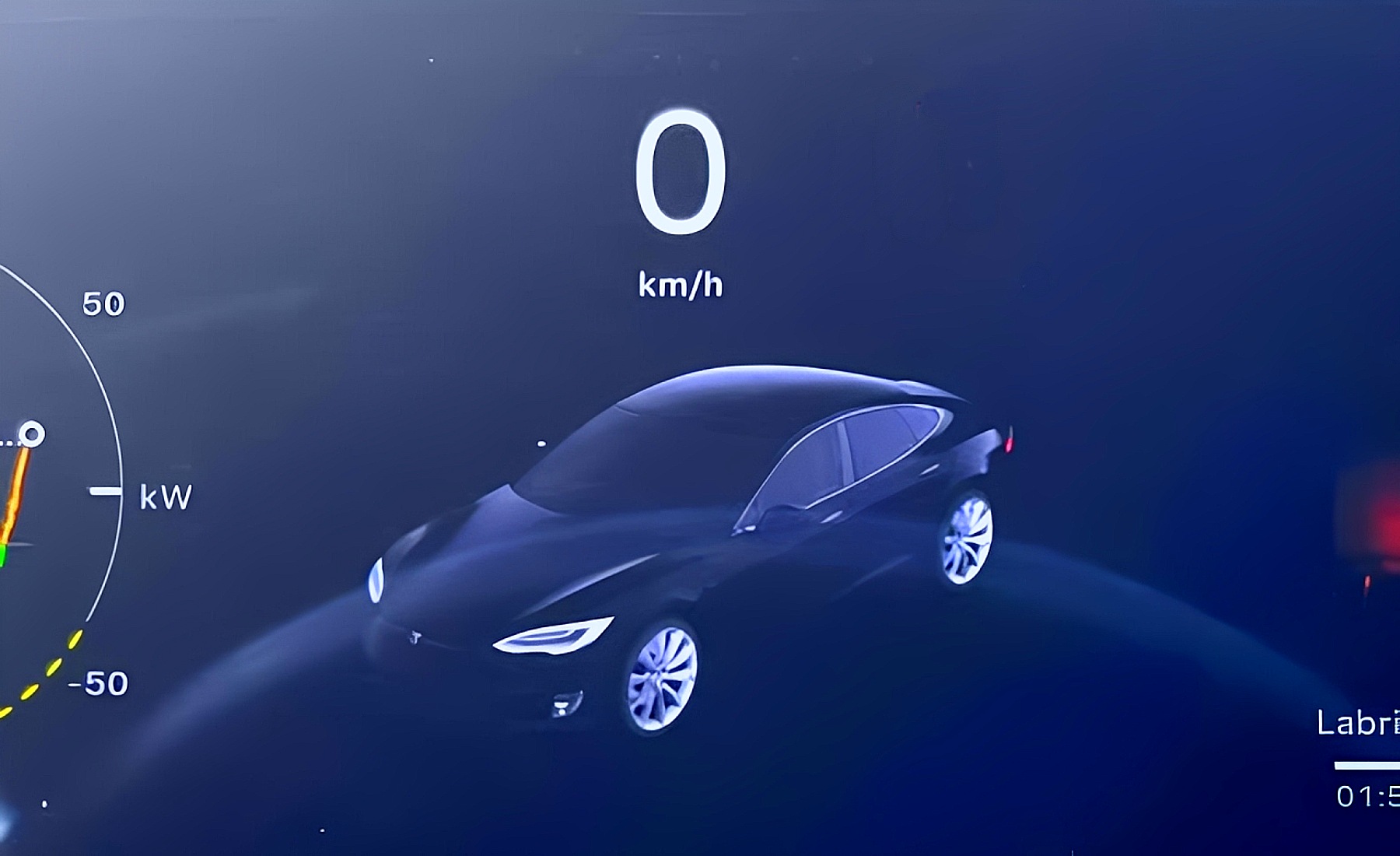 Cuadro instrumentos Tesla