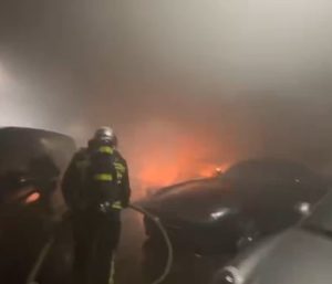 Incendio concesionario Madrid