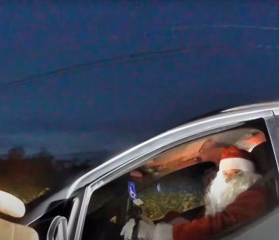 Papá Noel exceso de velocidad