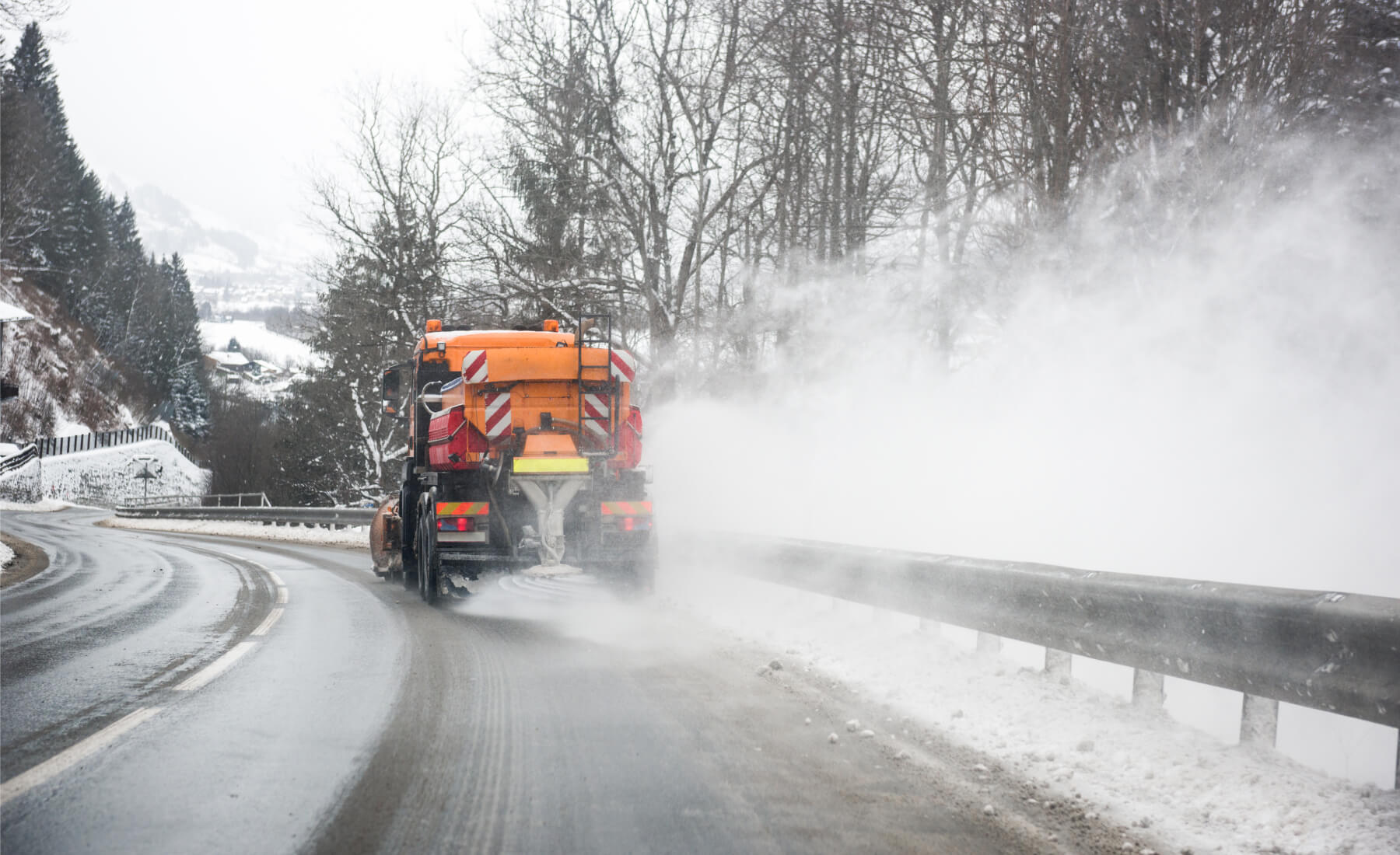 maquina sal invierno carretera