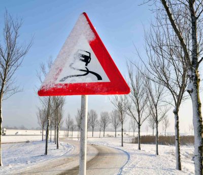 señales de tráfico calefactables