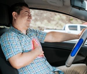 Ataque corazón coche