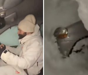 Coches sepultados Rusia