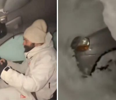 Coches sepultados Rusia