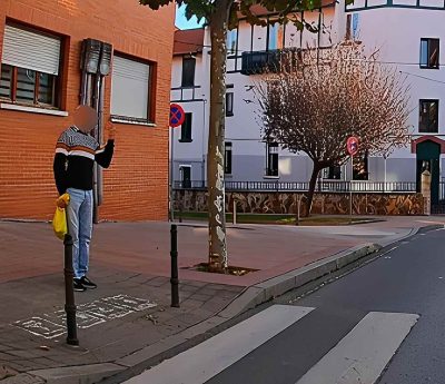 Peatón paso cebra