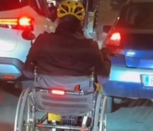 Silla de ruedas repartidor Glovo