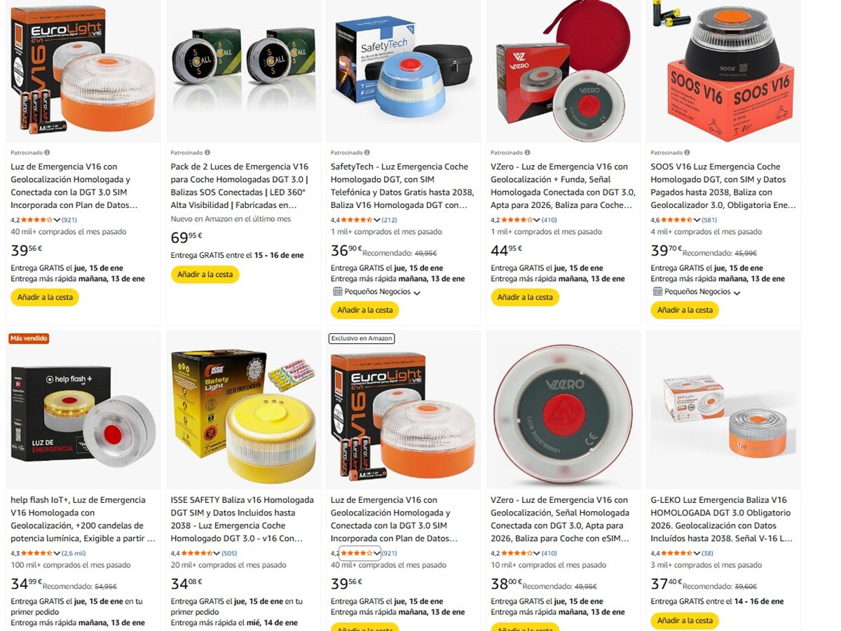 amazon balizas de emergencia v-16