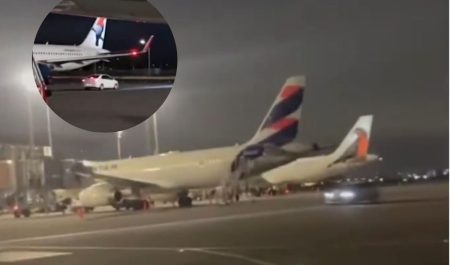 conductor ebrio aeropuerto chile