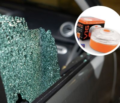 cristal roto robo coche baliza v