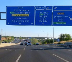 españa señales azules autovias