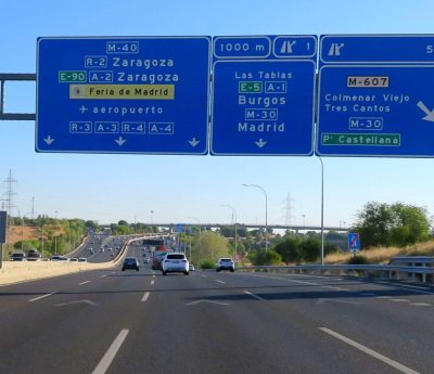 españa señales azules autovias