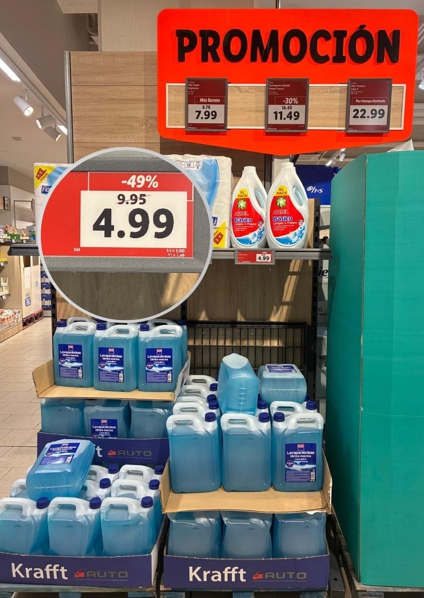 líquido limpiaparabrisas oferta lidl 