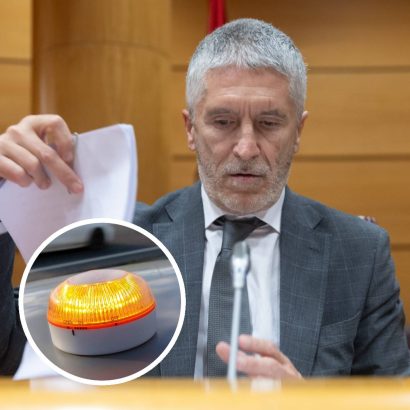 La baliza V‑16 llega al Congreso: Marlaska dará explicaciones sobre el dispositivo conectado con la DGT