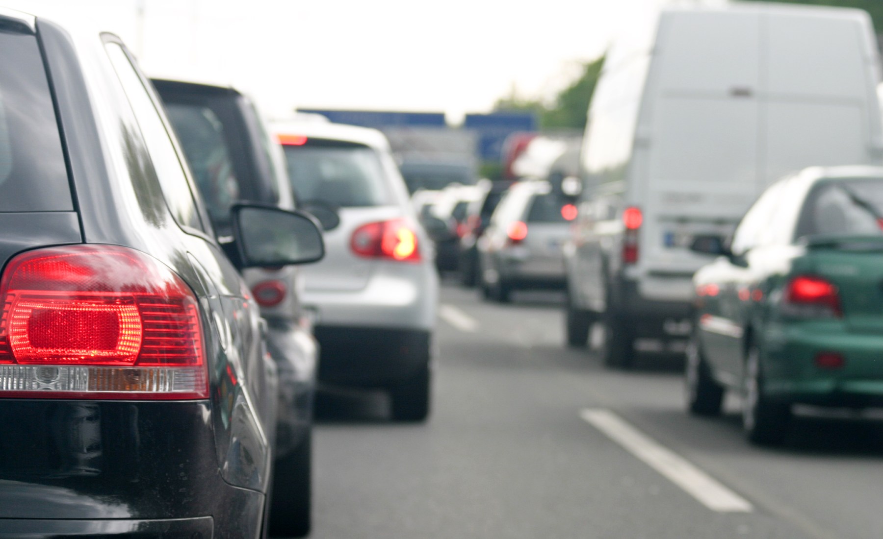 Luces traseras encendidas