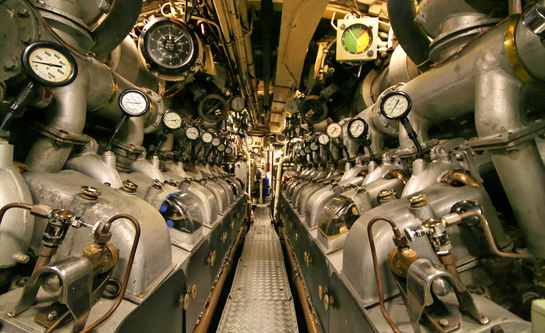 Motores diésel submarino