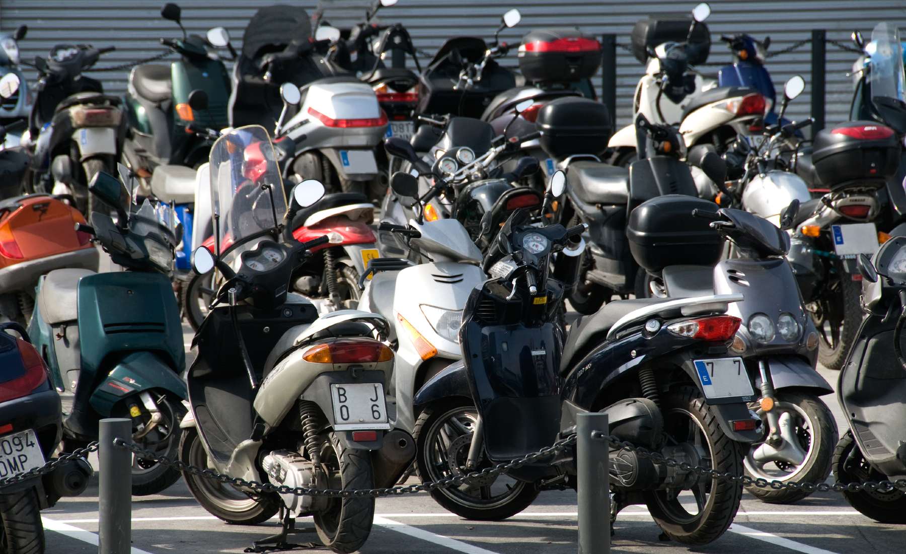 Motos aparcadas Barcelona