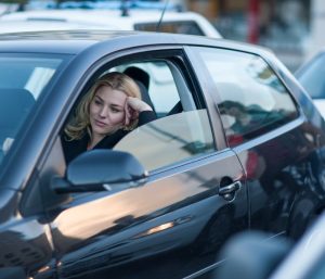 Perdiendo la paciencia en un atasco