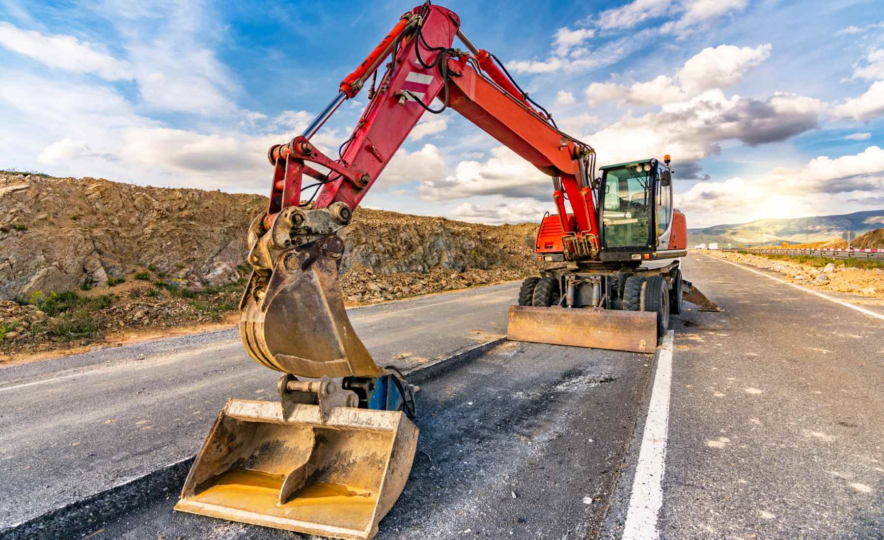 Reparación asfalto carretera