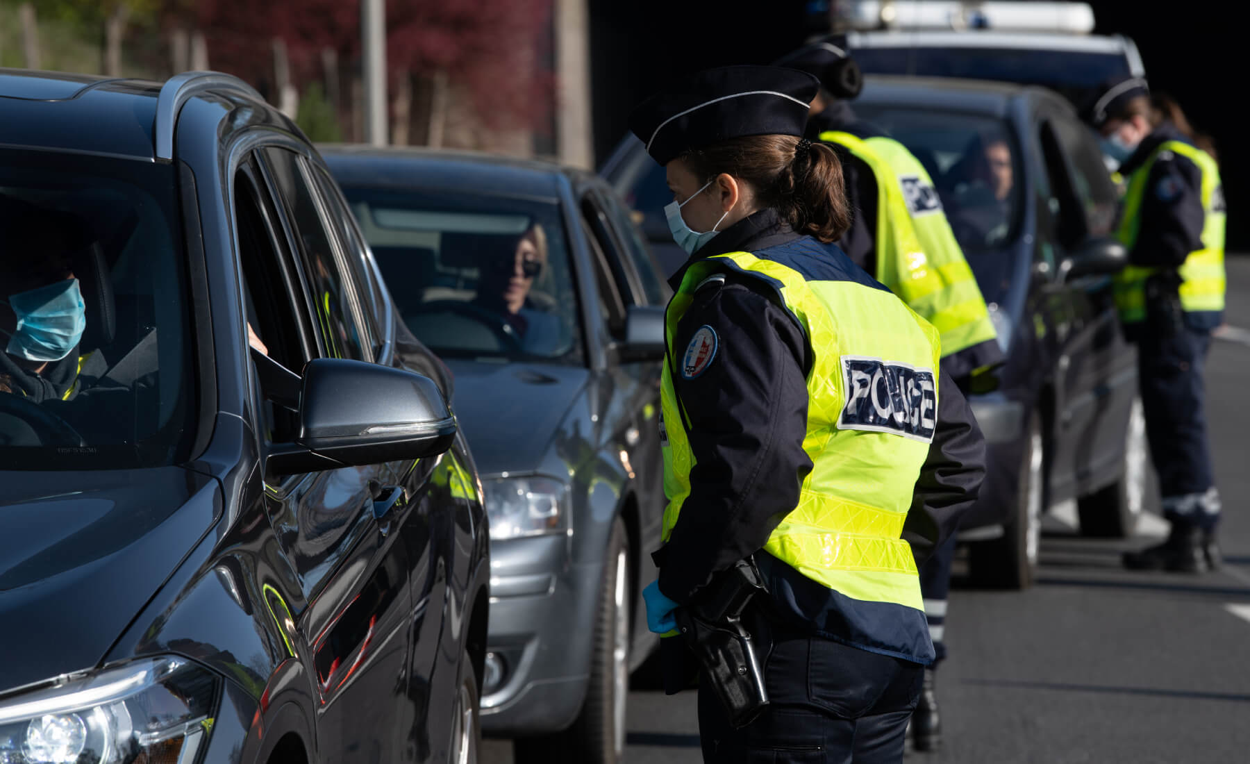 control policia francia