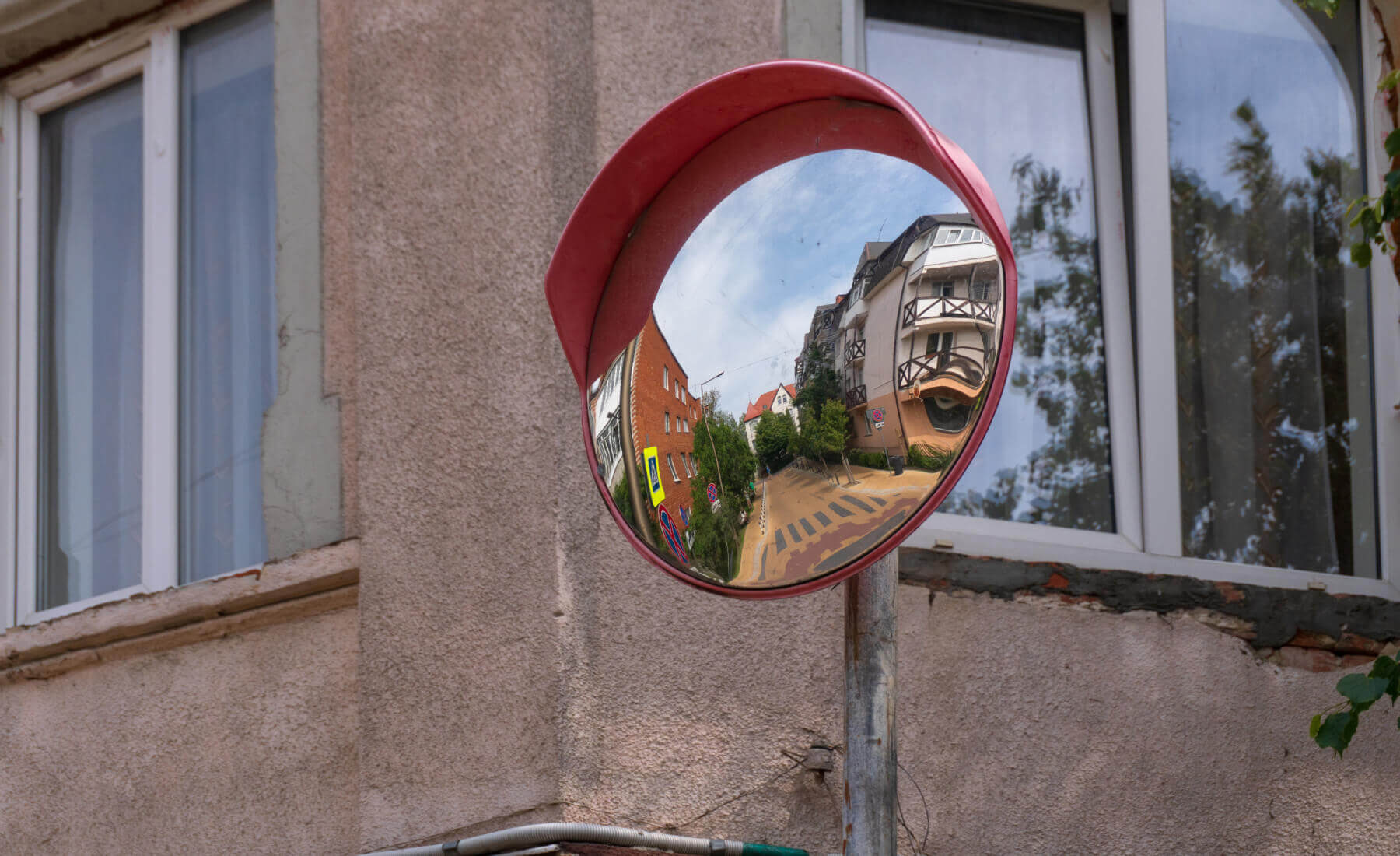 espejo convexo calle