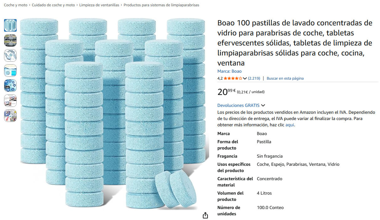 pastillas limpiaparabrisas