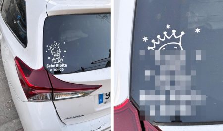 pegatina familiar coche bebé a bordo