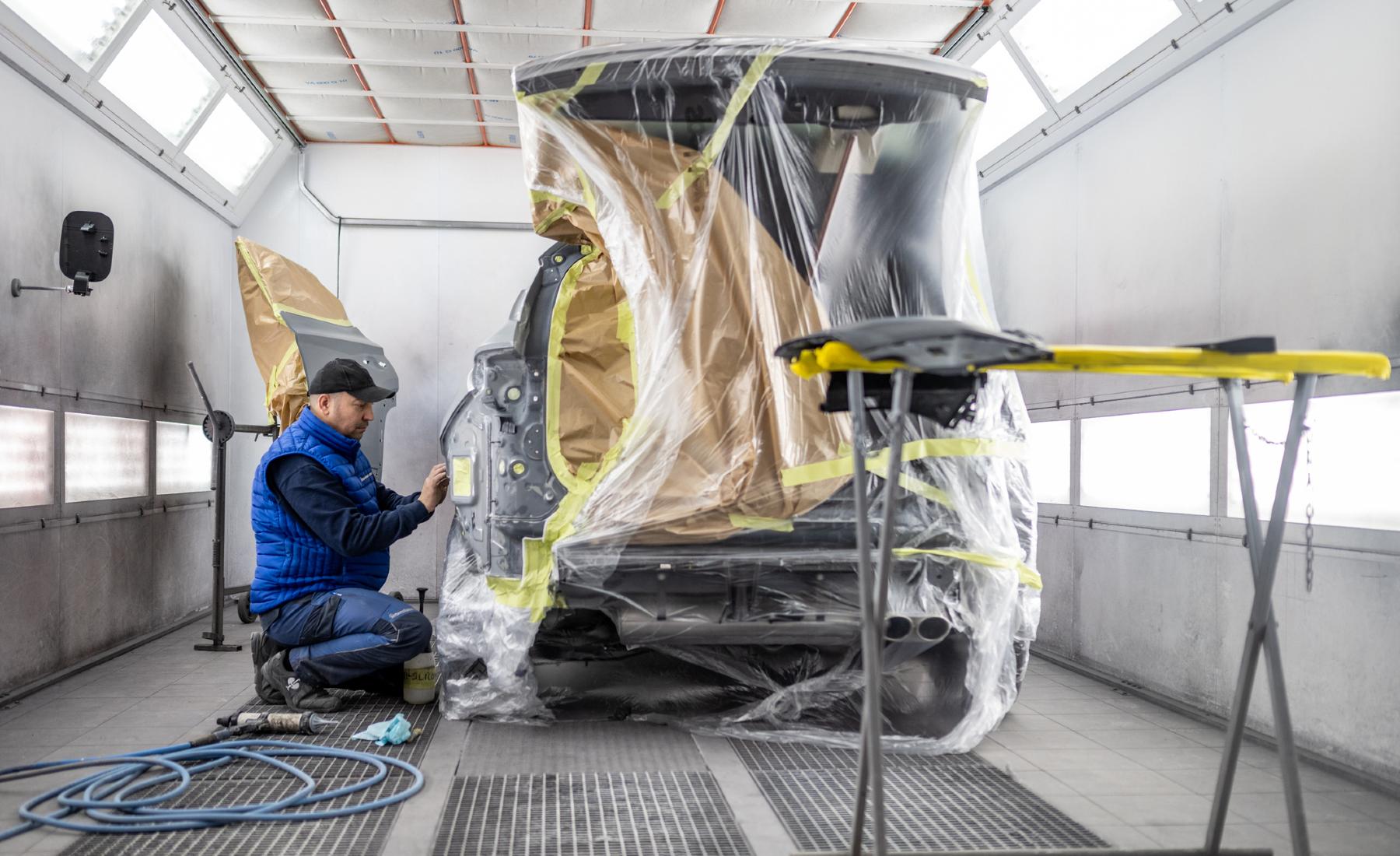 Cabina pintura coche