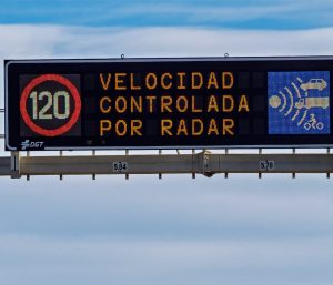 Radar velocidad autovía España