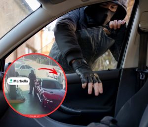 Robo reloj gasolinera