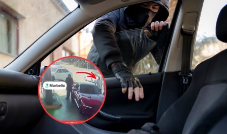 Robo reloj gasolinera