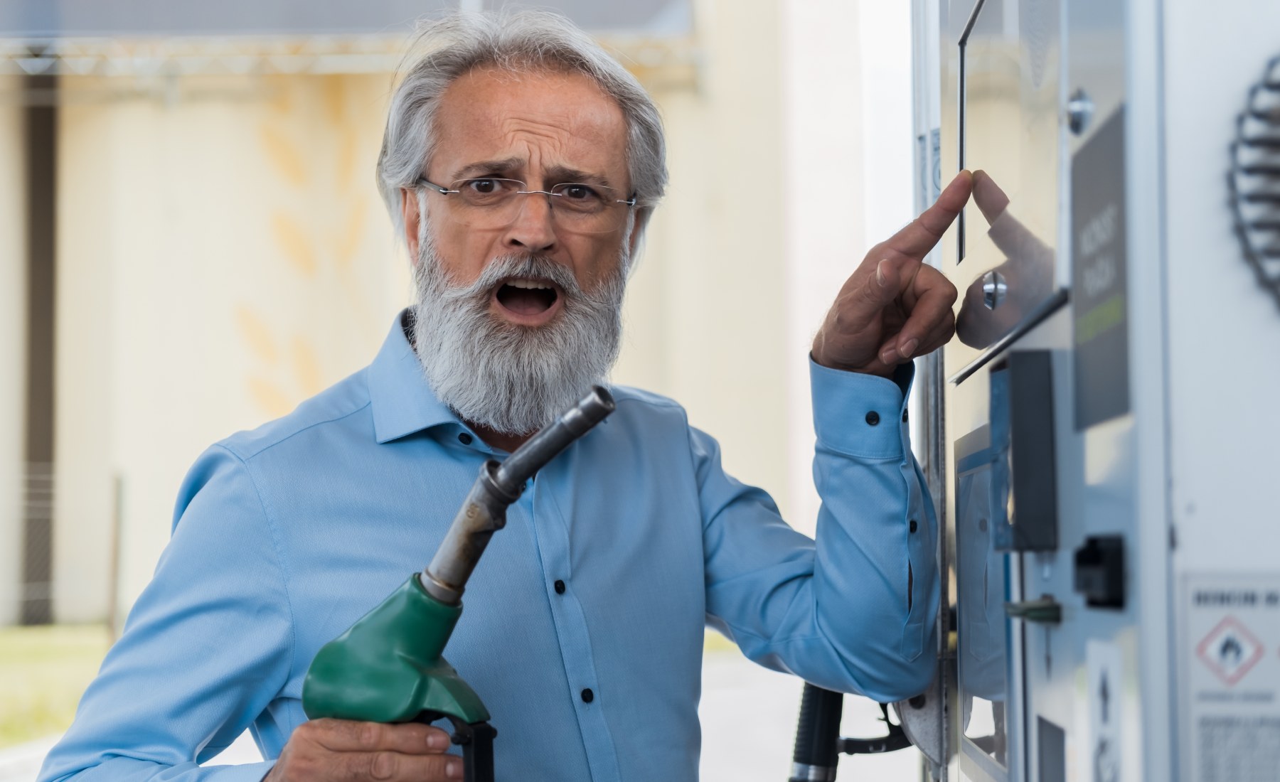 Sorprendido precio gasolina