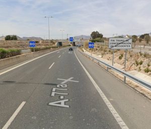 tramo concentracion accidente