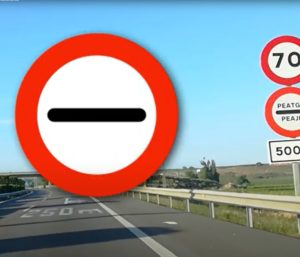 señal tráfico prohibición