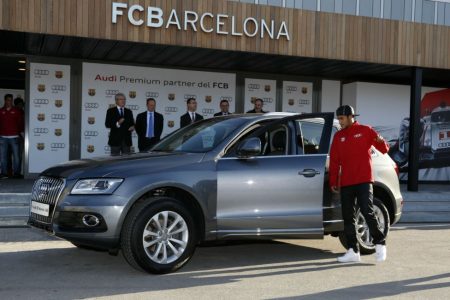 Los Audi de los jugadores de Real Madrid y F.C. Barcelona