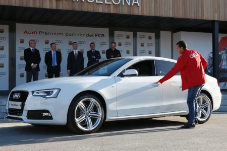 Los Audi de los jugadores de Real Madrid y F.C. Barcelona