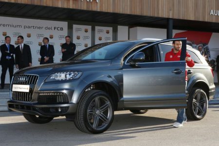 Los Audi de los jugadores de Real Madrid y F.C. Barcelona