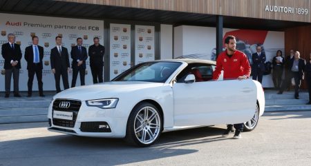 Los Audi de los jugadores de Real Madrid y F.C. Barcelona