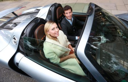 Sharapova y el Porsche 918 Spyder en Wimbledon