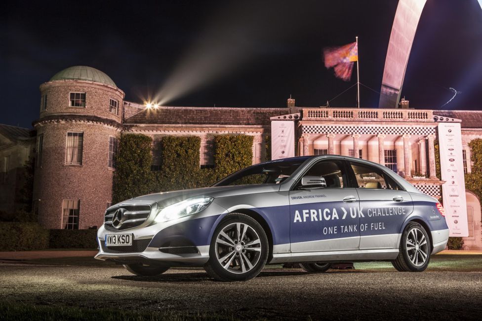 Mercedes E 300 BlueTEC híbrido, de África a Reino Unido
