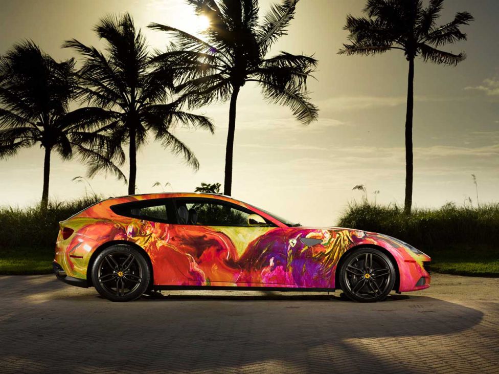 Arte sobre un Ferrari FF
