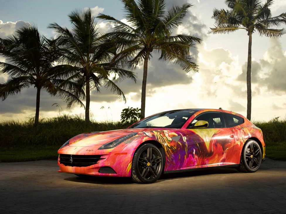 Arte sobre un Ferrari FF