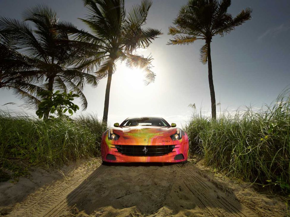 Arte sobre un Ferrari FF