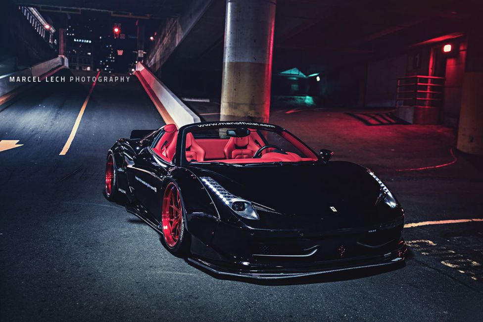 El Ferrari 458 Spider de Liberty Walk en todo su esplendor