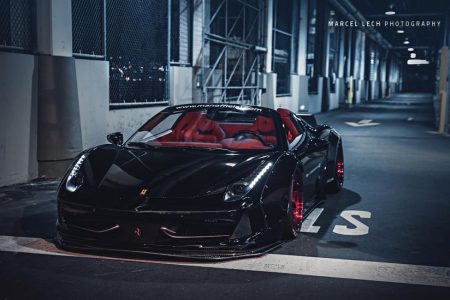 El Ferrari 458 Spider de Liberty Walk en todo su esplendor